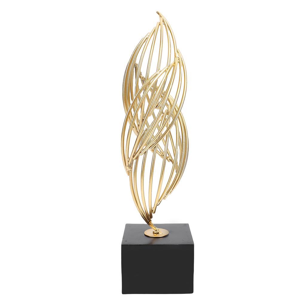 Modern Metal Sculpture Iron Luxury Abstract Art Statue Decorative Table Centerpiece Ornament for Living Room Office