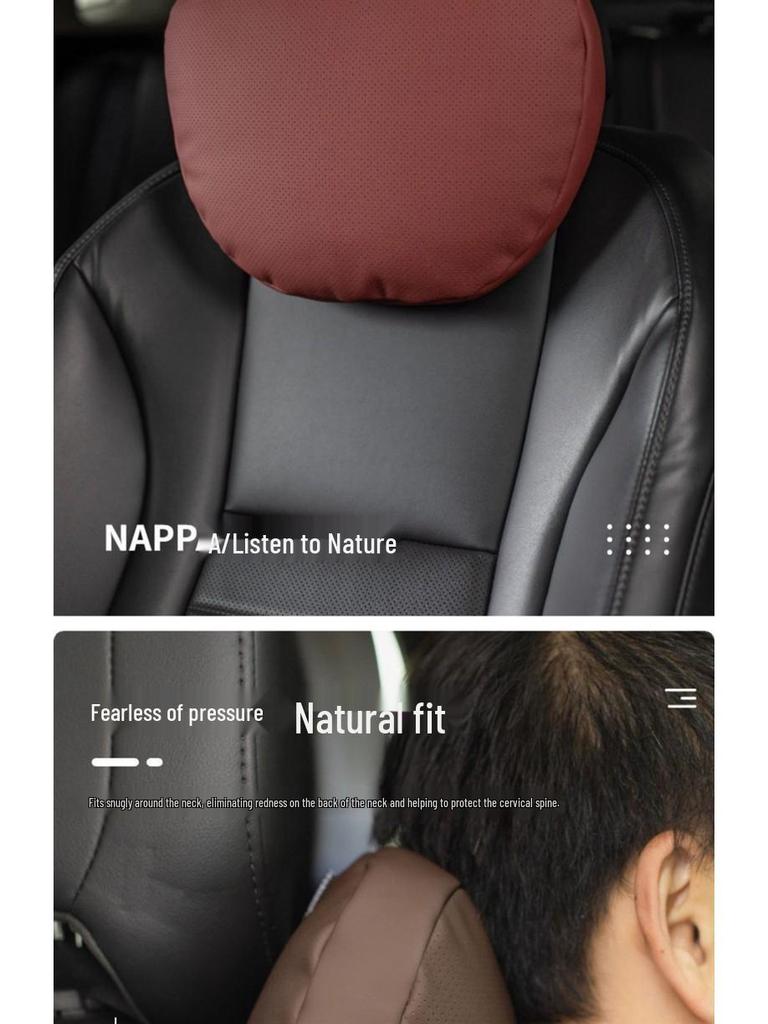 Mercedes Compatible Lumbar & Neck Support Car Headrest Pillow for E-Class, GLC, GLE, GLS