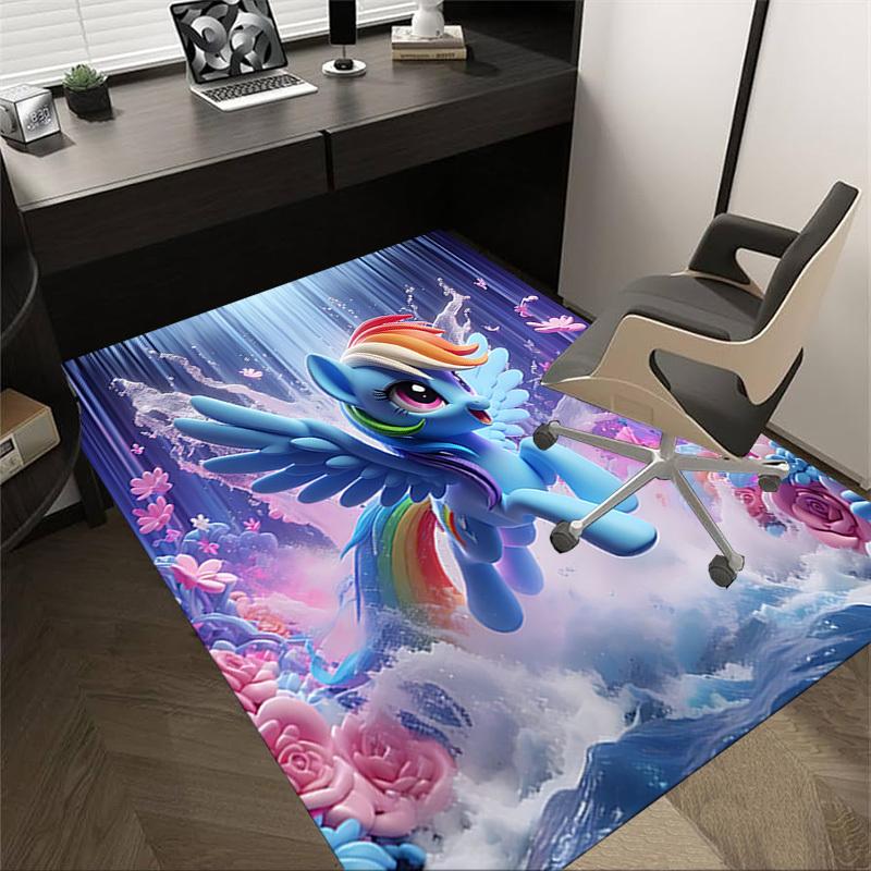 1PC Rainbow Dash, Fantasy World Extra Large Non Slip Floor Carpet, Office, Family, Bedroom, Studio Large Area Rug Indoor Rugs