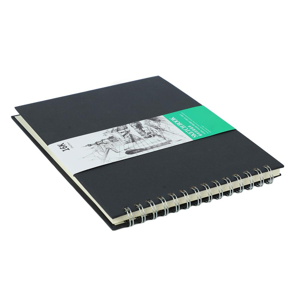 Water Color Paper Sketch Book Double Spiral Binding Hard Backing Thick Acid Free Paper Marker