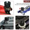 Universal Car Jack Pad Rubber Slotted Floor Adapter Frame Protector Repair Tool for Pinch Weld Side Lifting Jack Stand Vehicle Maintenance
