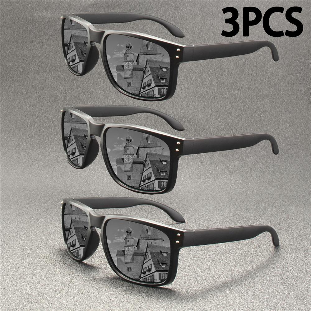 3PCS  New Polarized Glasses Men Women Fishing Glasses Sun Goggles Camping Hiking Driving Eyewear Sport Sunglasses