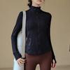 High-end Sports Jacket Jacket Spring Girl Waist Thin Fitness Yoga Long-sleeved Cycling Clothes Running Quick-drying Top