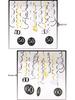 Birthday Party Spiral Hanging Decorations Set - 12 Pieces for 30th, 40th, 50th, 60th Celebrations