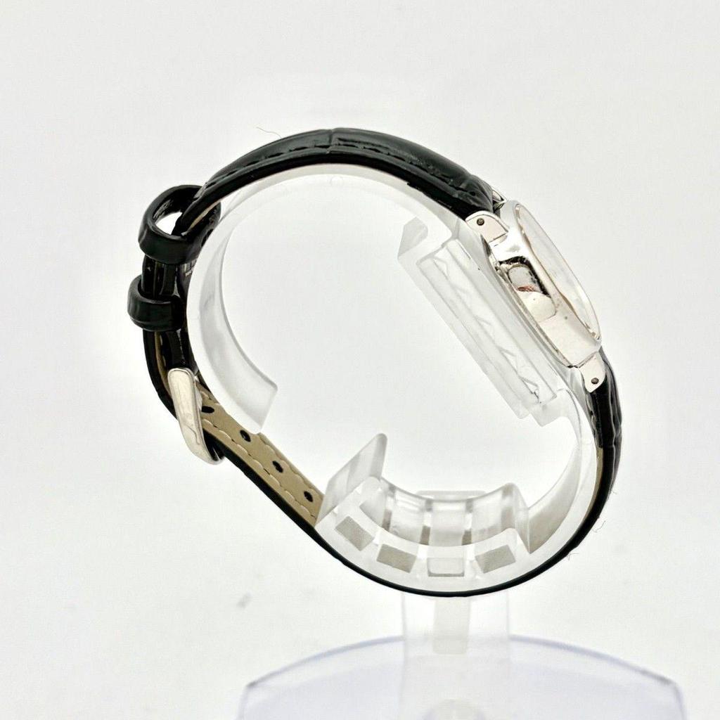 Used [New Battery] SEIKO Ladies Watch Silver Square 2320-5270 931410 New Belt