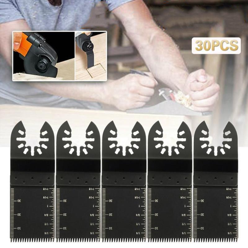 Premium 30pcs Straight Scale Oscillating Multi Tool Saw Blade Set For Fein Multimaster With High Carbon Steel Durability