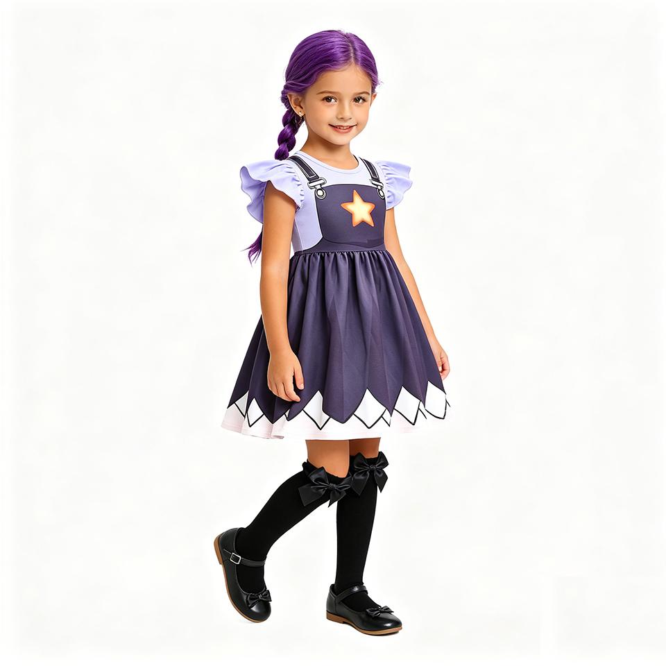 Abenteuerspiel Lily Anime Cosplay Kinderkleidung Halloween Geburtstagsparty Kostüm Mädchenkleid Weihnachten Karneval Kinderkostüm