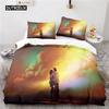 Oil Painting Duvet Cover  Art  Microfiber Landscape Romantic Comforter Cover Bedding for Kids Teen Adults Bedrooms  Decorated Three Piece Set