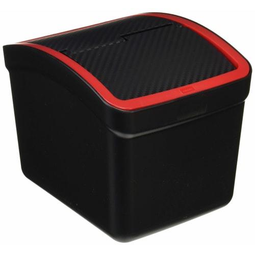 

CARMATE Car Trash Can with Weight Carbon Style Red DZ309