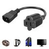 Power Extension Cord IEC320 C14 To 5-20R Alternating Current Outlet Extension Power Cable 12.6inch Power Cord