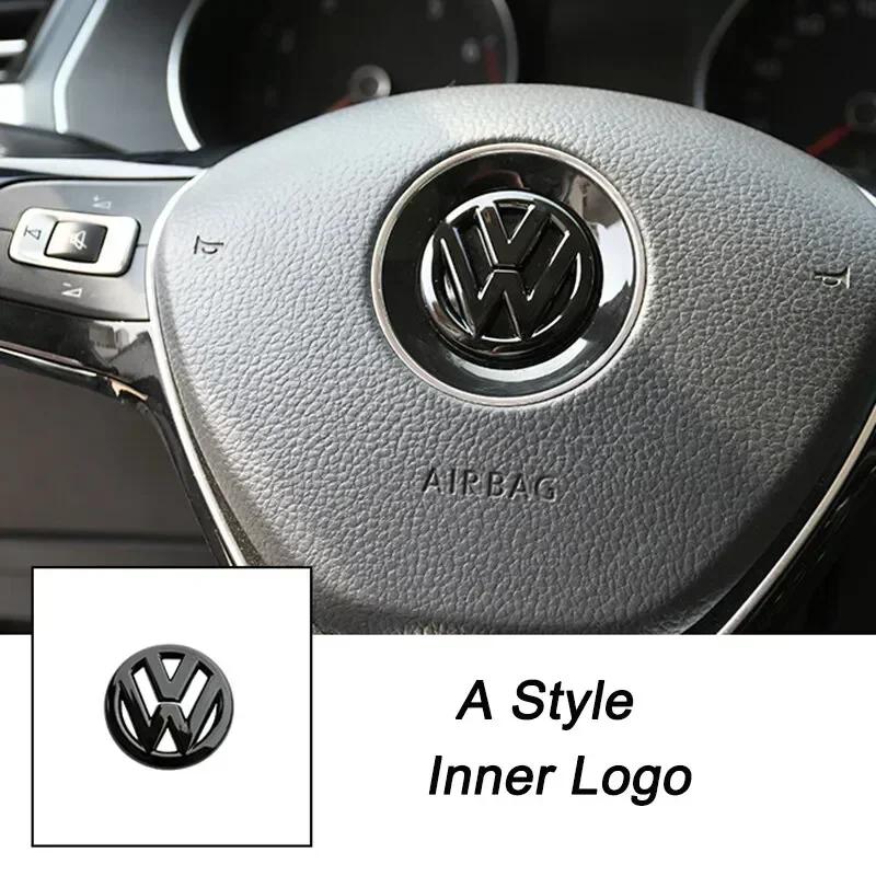

2026 New For VOLKSWAGEN VW 3D ABS Hollow Out Car Steering Wheel Center Emblem Sticker for Volkswagen Passat MK6 MK7 CC Polo Golf