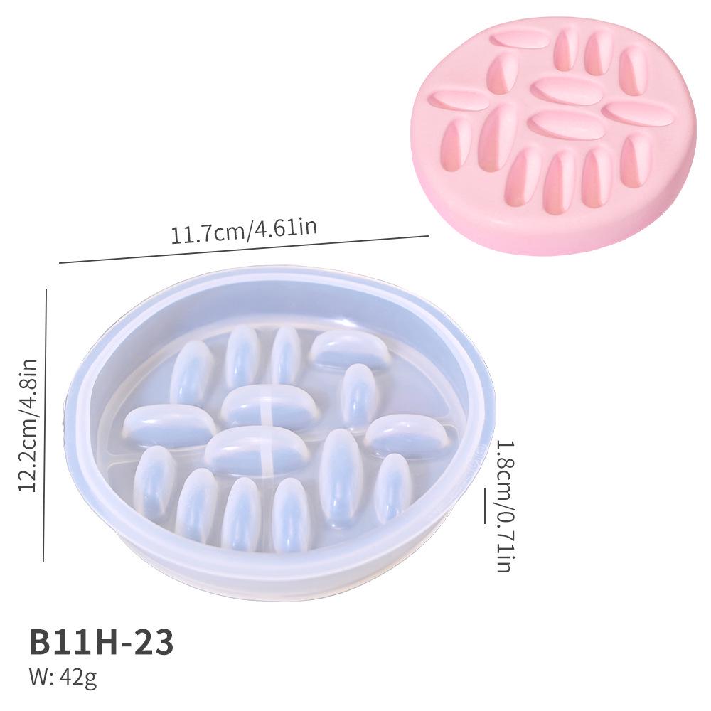 DIY Silicone Mold for Round and Heart-Shaped Jewelry Storage Trays - Crystal Epoxy Ring Organizer