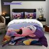 Vibrant Rhythm Huntrix Bedding (1 * duvet cover + 2 * pillowcase, without core) 2D Flat Christmas birthday gift Soft and comfortable Bedding set