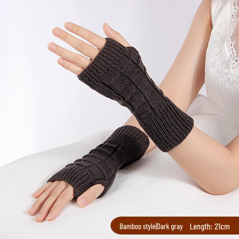 

Унисекс Шерстяные Вязаные Митенки: Европейский и американский стиль для осени/зимы One Size