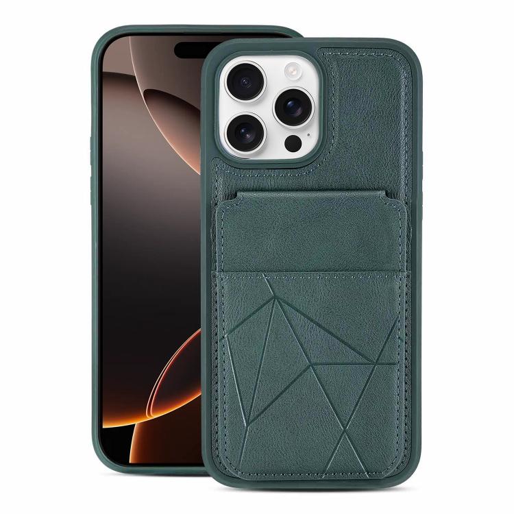 Multifunctional Vertical Flip Card Wallet Holder Vegan Leather Back Phone Case