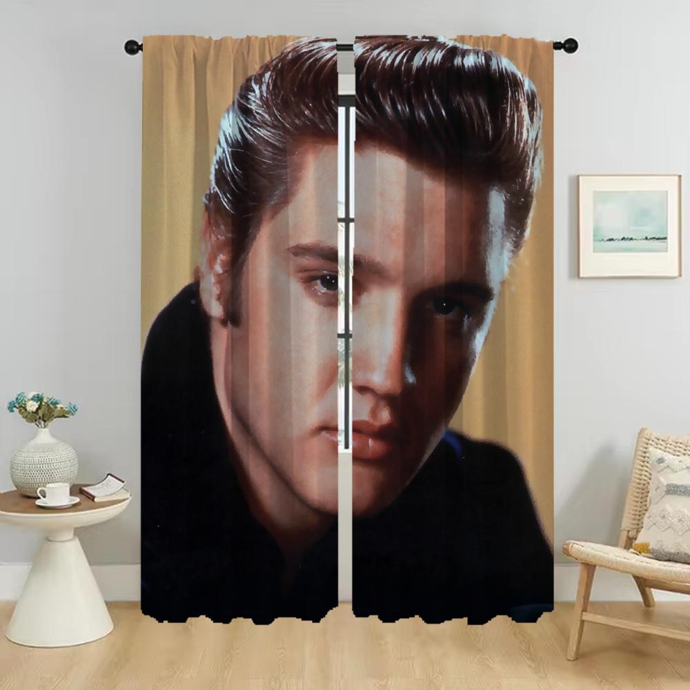 

Shades Elvies Разделитель Окна Шторы для Комнаты 2 Панельные Затемняющие Шторы для Камеры Хэллоуин Украшения Дома Интерьер Шторы W50xH70cmx2pcs-CL