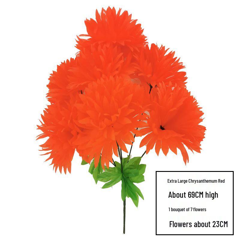 Qingming Chrysanthemenstrauß: Seidenblumen (künstlich) für das Gräberfegen und Friedhofsgedenken