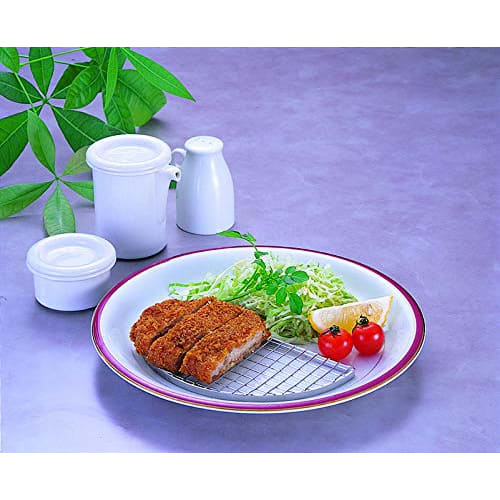 Endo Shoji TKG Lite Tonkatsu-nett, Perfekt for servering av frityrstekte retter som Tonkatsu og Tempura. Holder maten sprø og knasende. Rustfritt stål fo
