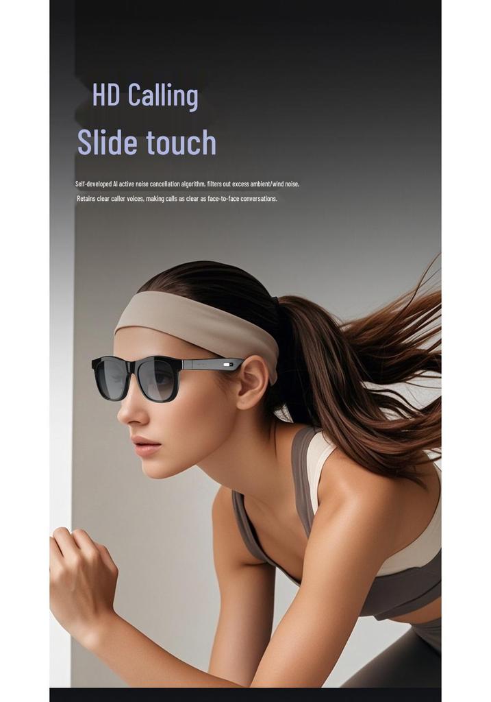 SG60 Smart Translation Bluetooth Glasses: Sun Protection, High Elasticity, Clear Sound, Smart Call Lens
