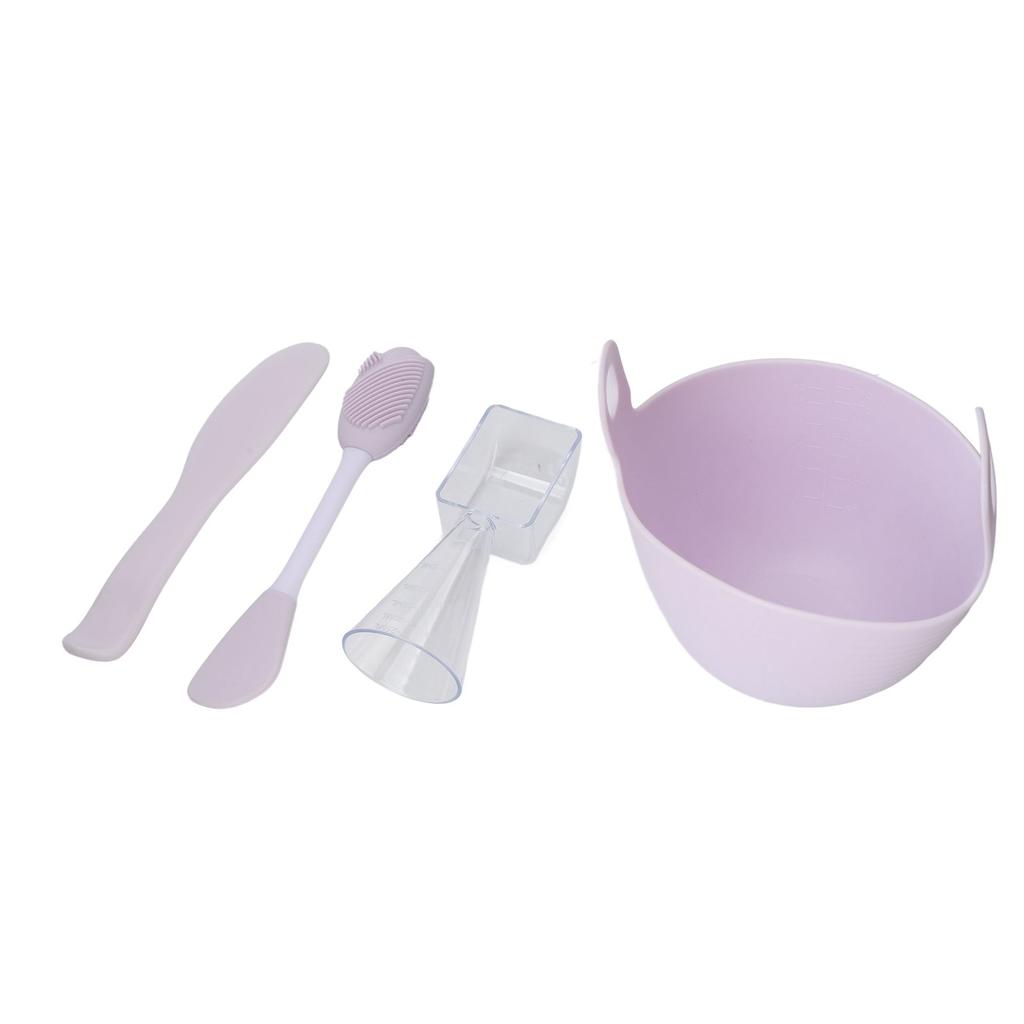Facial Mask Mixing Bowl Soft Reusable Silicone Face Mud Mask Mixing Bowl with Spoon for Beauty Salon