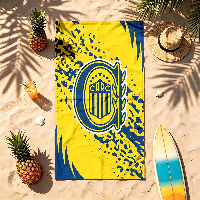 Club Atletico Rosario Central (14) Theme Beach Towel Sand Resistant Soft And Comfortable Suitable For The Pool Camping Yoga And Diving A Travel Essent
