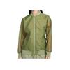 Solid Color Zip Baseball Collar Long Sleeve Jacket Women Jackets Green DV7973-386