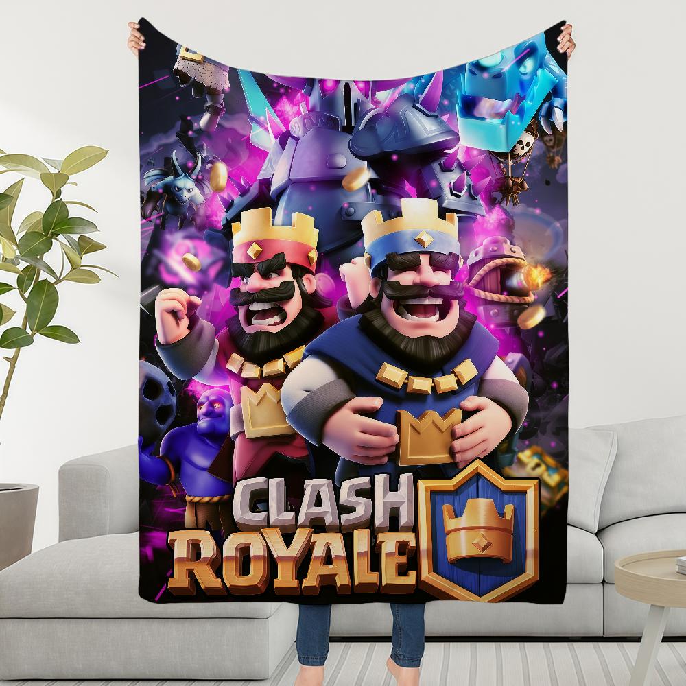 Video Decke Überwurf Super Spiel Gemütlich R-RoyaleS-ES Plüsch C-ClashS-ES Wohnzimmer Sofa Couch Kindliche Geburtstagsgeschenke