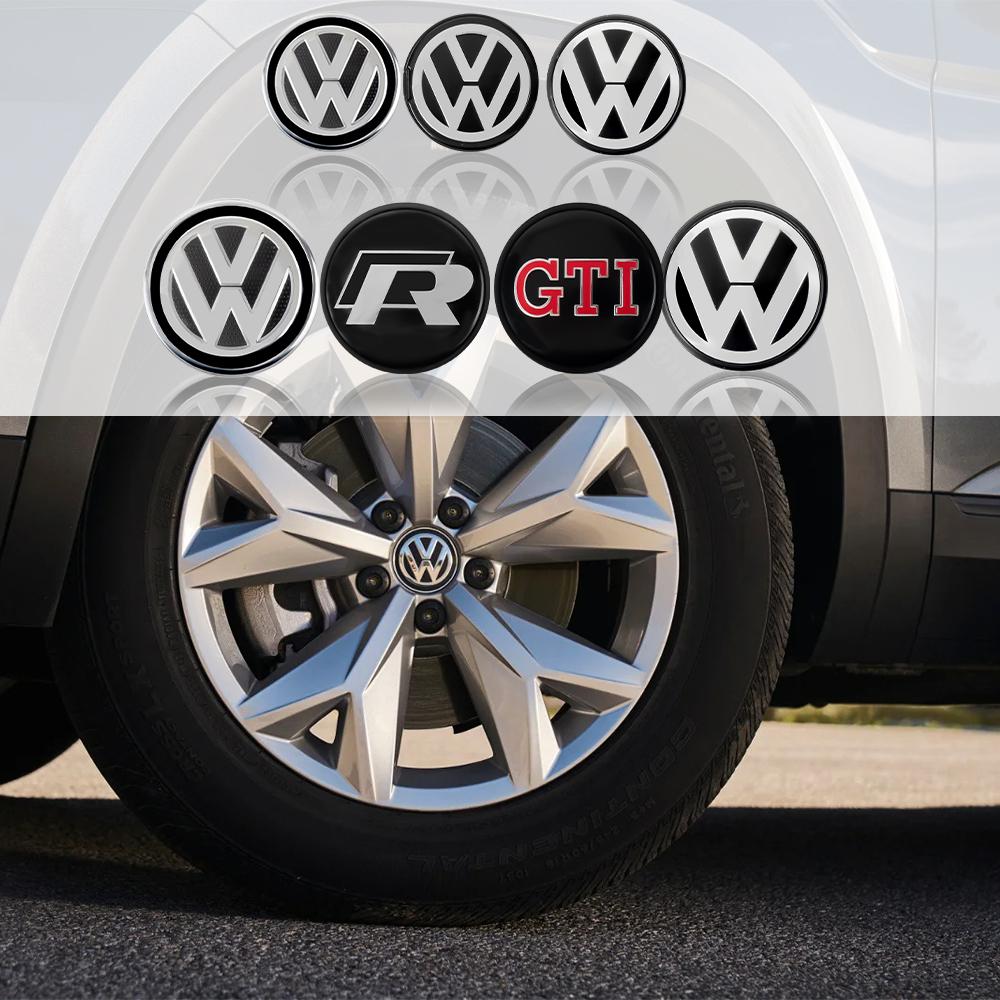 2026 New 4PCS 56mm 65mm Car Wheel Center Hub Caps Cover Badge Auto Decoration Accessories For VW Volkswagen Golf Polo Jetta Passat Touran
