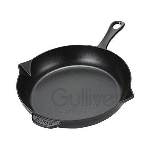 Staub 40510-617-0 Poêle en fonte, Noir Mat, 26 cm 40510-617-0