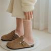 5Pairs Women's Socks Winter Warm Resistant Floor Sock Breathable Comfortable High Quality Pink Soft Middle Sock Sleep Sox Female