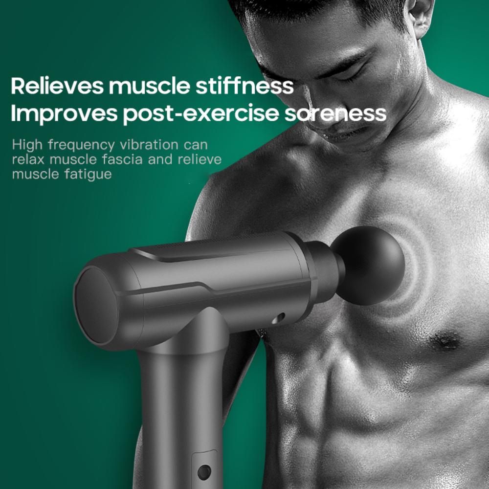Booster Muscle Massage Gun Electric Neck Fascial Gun For Body Massager Relaxation Fitness Pain Relief Antistress