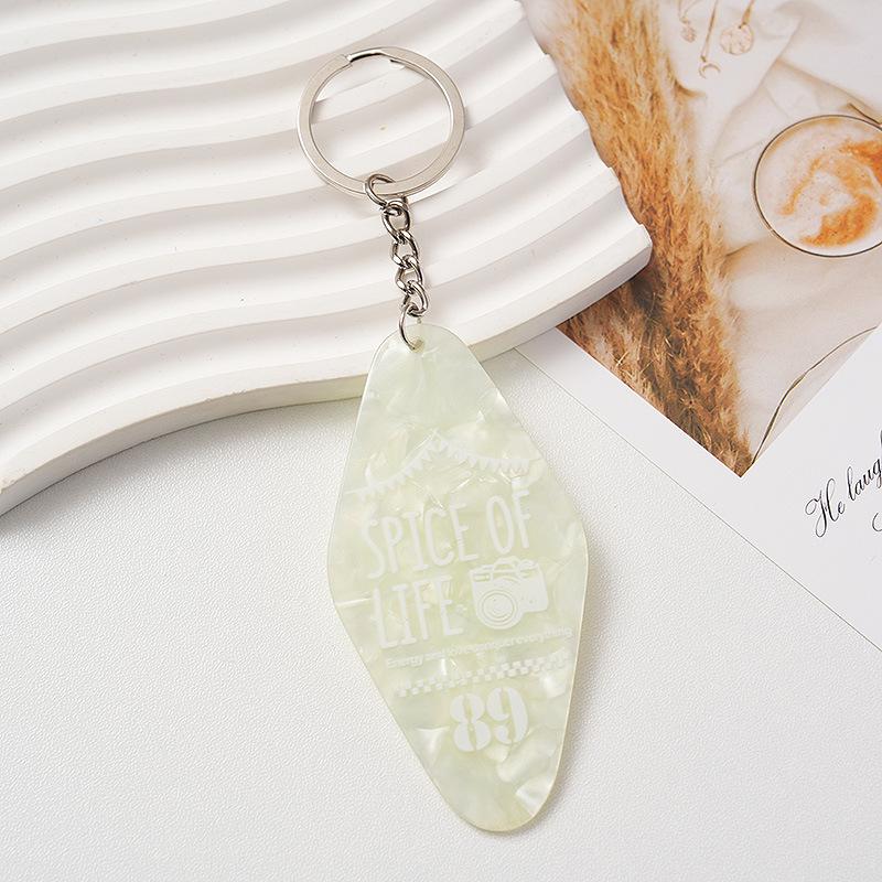 Acrylic Keychain Diamond Nameplate for Hotel Room Numbers