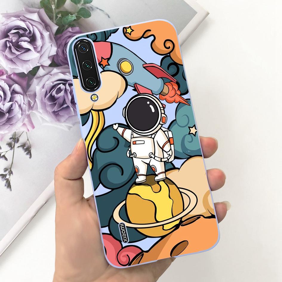 For Xiaomi Mi 9 Case Mi 9 Lite Back Cover Fashion Flower Slim Soft Silicone Funda On Xiaomi Mi 9 SE Mi9 Mi 9Lite Shockproof Capa