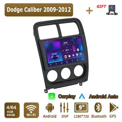 Autoradio Android CarPlay pour Dodge Caliber 2009-2012, lecteur multimédia, unité principale, stéréo, navigation GPS, BT, WIFI, 4+64 Go