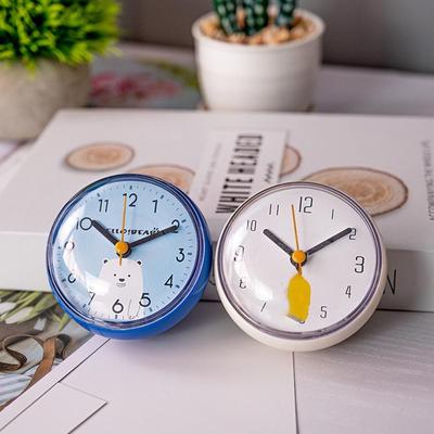 Mini ceas de perete cu fraier, baie, anti-aburire, impermeabil, 7 cm, bucătărie, toaletă, mic ceas de masă cu cuarț