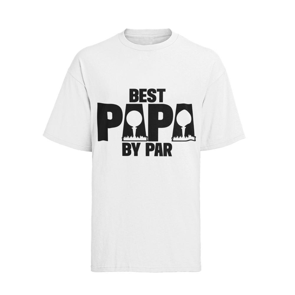 Golf Spruch Shirt Best Papa by Par Herren Bio Baumwolle T-Shirt