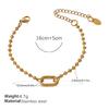 Personalized Natural Stone Pearl Love Hollow Bracelet Versatile Oil Drop Red Pepper Stainless Steel Croissant Bracelet