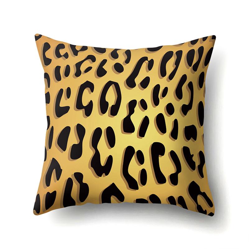 Motif Léopard Nordique Moderne Abstrait Taie d'Oreiller en Polyester Décoration de Voiture Maison Imprimée Taie d'Oreiller Repose-Lombaire