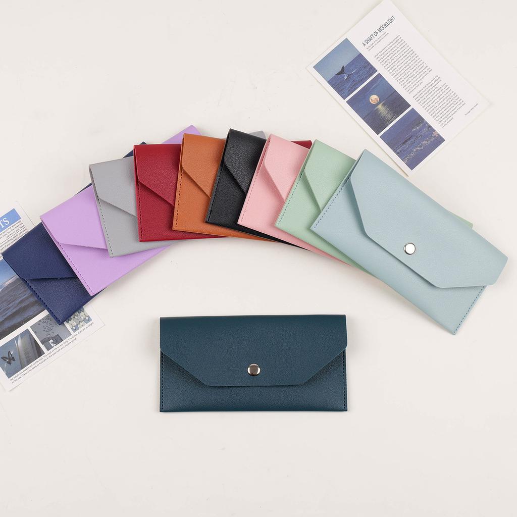 Umschlag-Geldbörse PU-Leder Bargeld-Umschlag-Geldbörse Klassische Mode Damen-Geldbörse Visitenkartenhalter Geschenk Luxuriöser Geldklammer