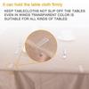 Plastic Tablecloth Clips Transparent Table Cover Holder Prom Clamps Table Cloth Holder  Outdoor