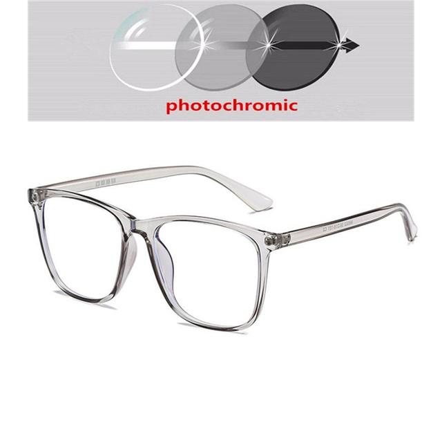 

Очки для близорукости с квадратной отделкой в ​​большой оправе Tr90, блокирующие синий свет, очки для близорукости. Рецепт 0 -0,5 -0,75 -1,0 до -6,0 0.5