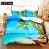 Comforter Hawaiian Coast Bedding Set 3D Bedding Digital Printing Queen Size Bedding Set Fashion Design