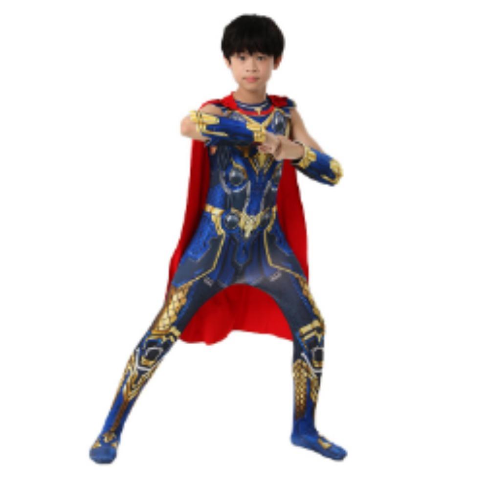 Thor Love and Thunder Thor Jane Cosplay Costume, Kids & Adult Halloween Jumpsuit
