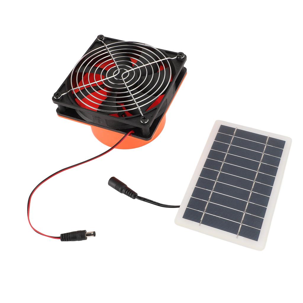 Ventilator Solar de Evacuare Monocristalin 10W Ventilator de Ventilație cu Panou Solar cu Plasă de Protecție pentru Rotund