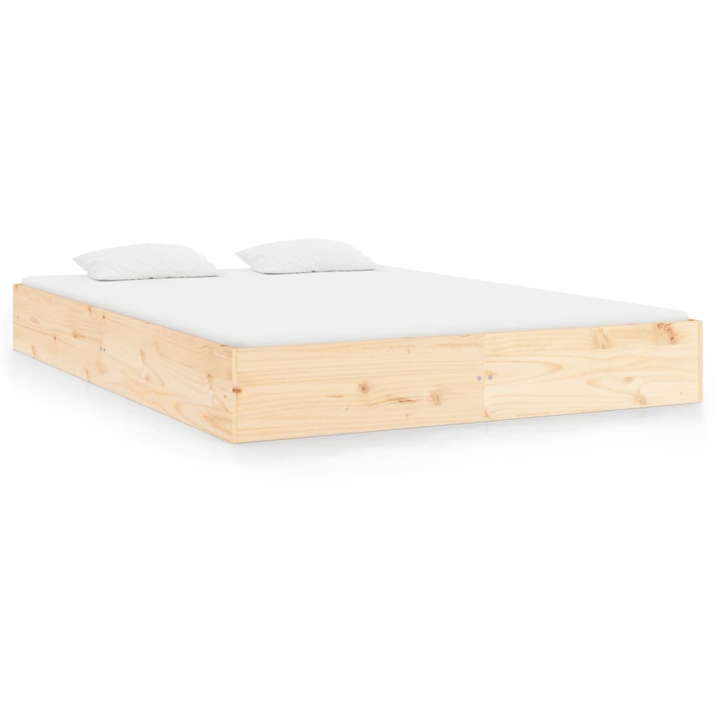 Vidaxl Bed Frame Without Mattress, 160X200 Cm, Solid Wood