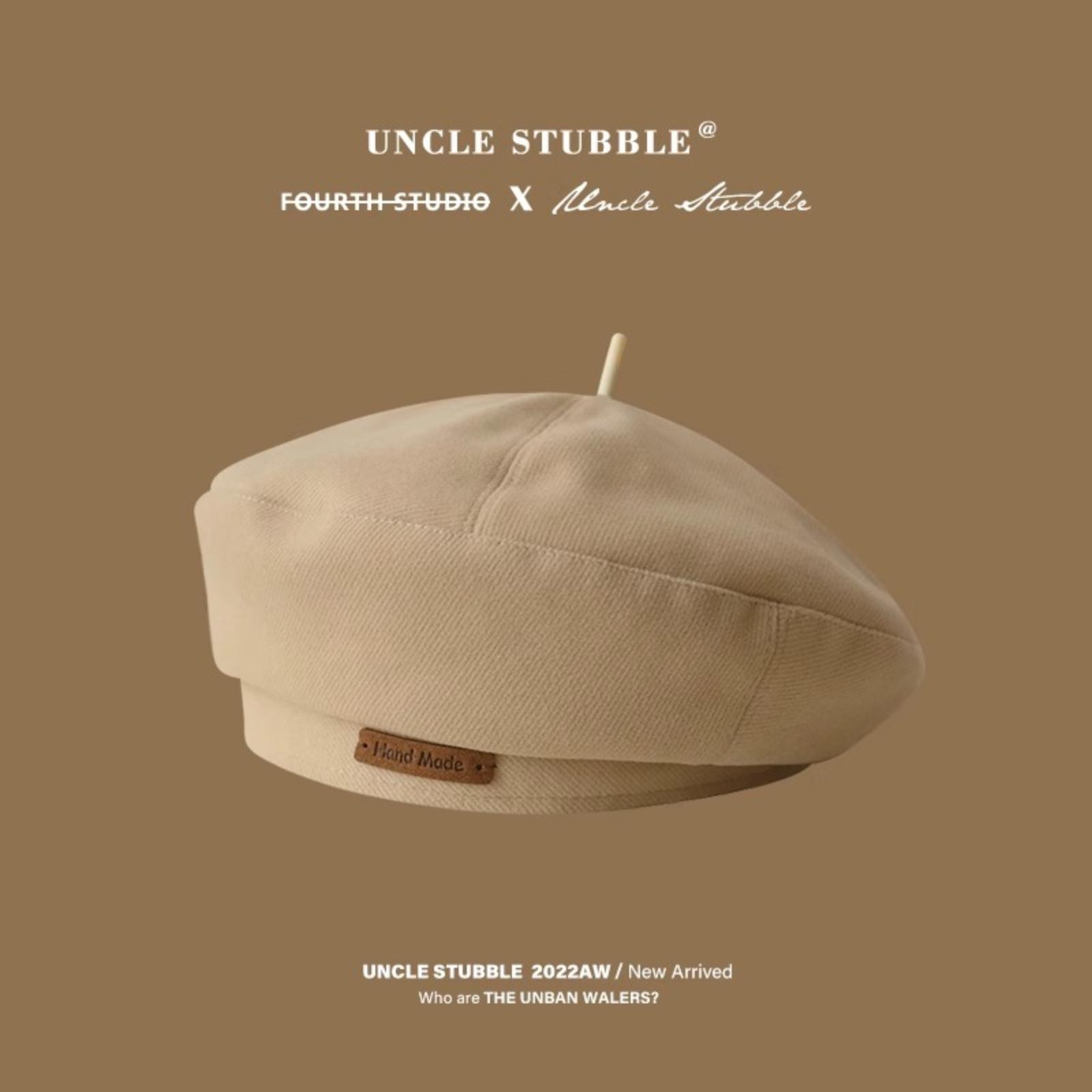 Шерстяной берет, Модная британская шляпа художника One Size