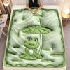 Frosch-Schirm HD-bedruckte Flanelldecke, Weich und Warm für Reisen, Camping, Sofa, Wohnzimmer, Stuhl, Bett, Geschenk für die Familie