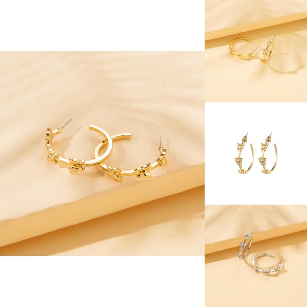 Stylish Geometric Butterfly Earrings For Women Trendy Fashion Accessories