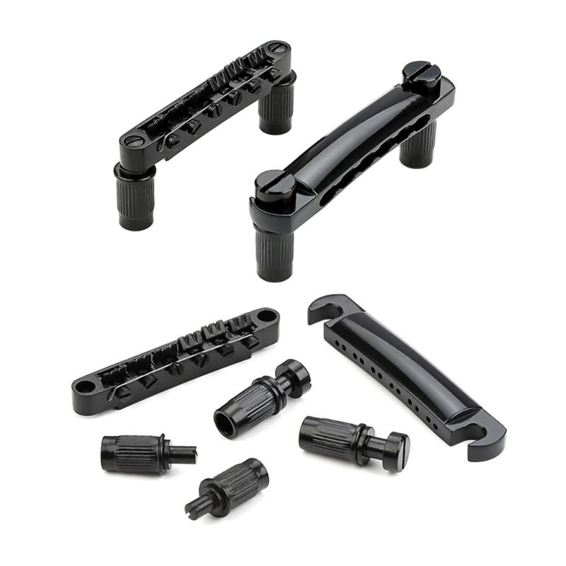 12 String Electric Guitar Bridge Roller Saddle Bridge Tailpiece Easy Install