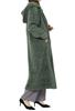 Aunii Sheepskin Pajama Cardigan Winter 8244 Women's Robe, Loungewear, Loungewear, Blanket, Throw, (GRN)